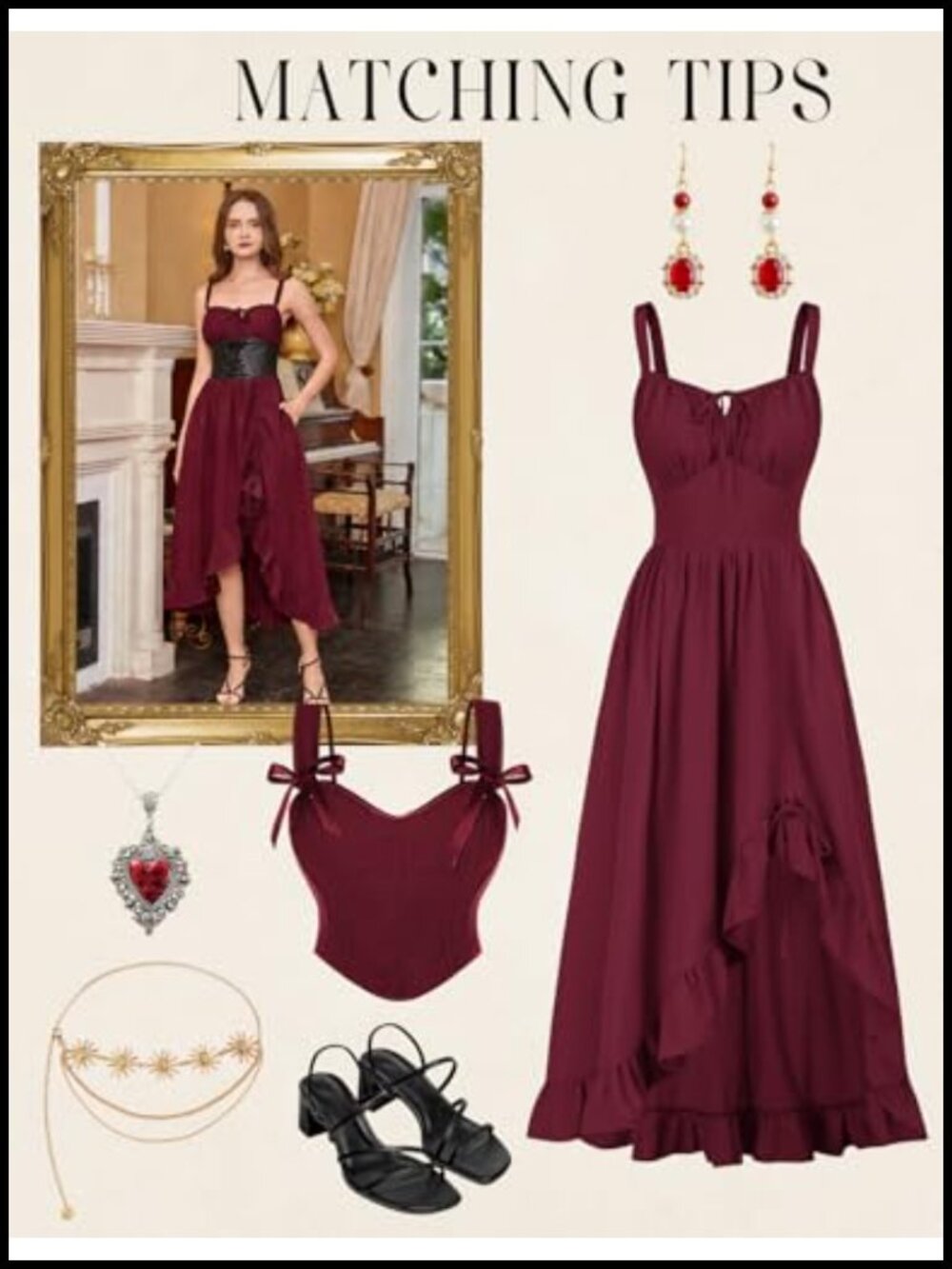 Scarlet Darkness Women Renaissance Corset Dress Flowy Milkmaid Sundress - Picture 3 of 6